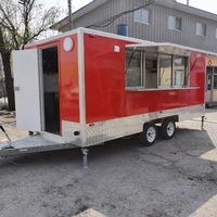 Cargo fermé Food Van Trailer Cuisine mobile avec camion de nourriture en acier galvanisé à vendre Usa Food Trailer Australie