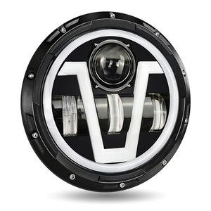 Nuevos Faros LED Redondos de 7 Pulgadas, Resistentes al Agua IP67, Luz Amarilla y Blanca, Haz Alto/Bajo para <span class=keywords><strong>Wrangler</strong></span>, para Motocicleta, 12V 24V - Product Image 1
