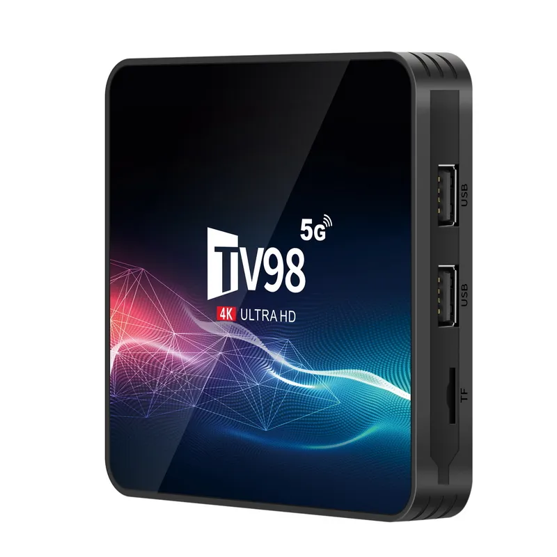 最新製品TV98スマートTVボックスAllwinnerH313サポート2.4/5.8G Wifi Android12.1メディアプレーヤー