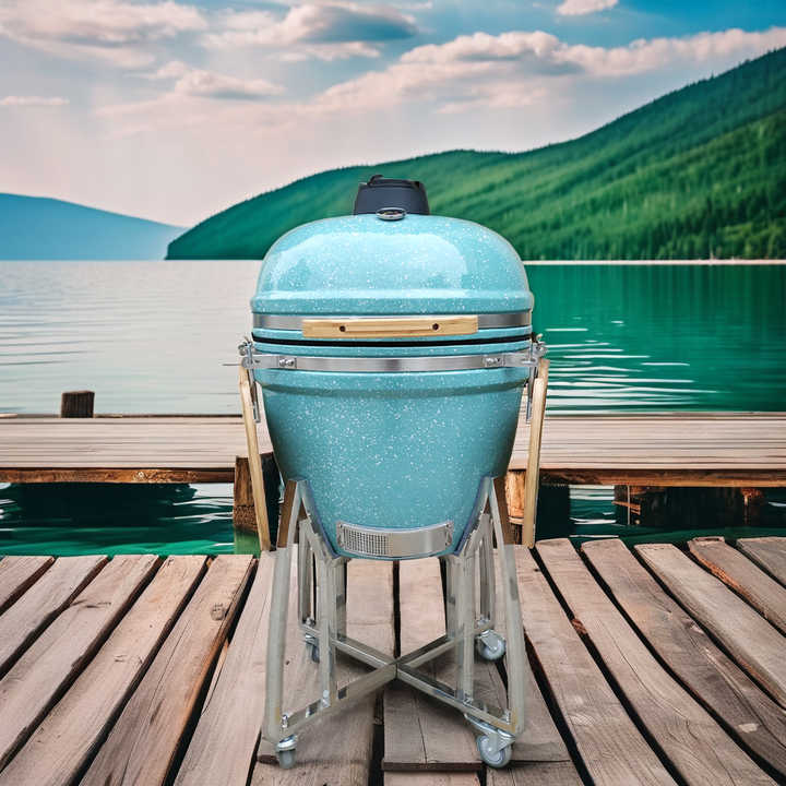 Auplex 23\" XL Size Ceramic Kamado BBQ Grills Outdoor Manufacturer's