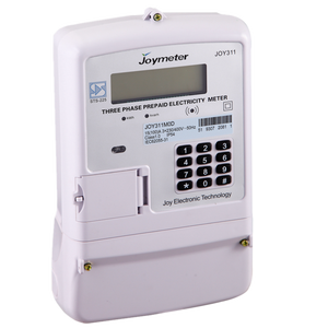 230V สามเฟสสี่สาย Sts การชำระเงินล่วงหน้ามิเตอร์วัดพลังงานไฟฟ้าแบบเติมเงินสำหรับขาย - Product Image 1