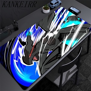 Anime Poke-mon teclado grande Mousesdesk Pad antideslizante goma Gaming Mousepad Laptop Mouse alfombra juego Mesa Mat Anime derivados - Product Image 2