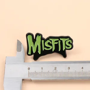 Disadattati Horror Punk Logo smaltato in metallo spille divertenti spille per gioielli di abbigliamento musica fan regalo per amici - Product Image 5