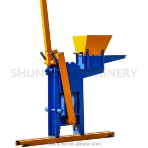 Small Manual Clay Interlocking Brick Making Machine Soil Earth Blocks Machines