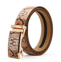 Ceinture décontractée haut de gamme pour homme, production sur mesure, en cuir de vache véritable, boucle automatique en alliage, style tendance, largeur 3,6 cm, durable