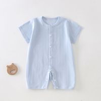 Baby Kurzarm Onesie Sommer Neugeborene Atmungsaktive Mesh Klimaanlage Kleidung für Jungen und Mädchen Baby Light Pyjamas