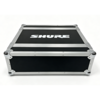 Boîtier de transport 3U OEM de haute qualité pour micros SHURE avec portes avant et arrière à charnières et fermeture Velcro