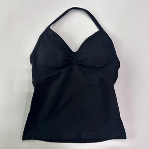 Top Deportivo Largo con Tirantes y Logotipo Personalizado, Ropa de Gimnasio sin Espalda para Mujer, Sujetador Incorporado con Copas Extraíbles, Tops de Yoga - Product Image 3