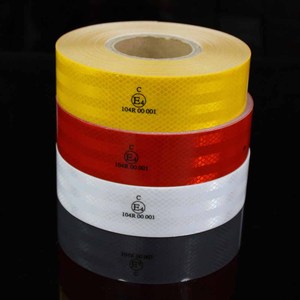 Ruban adhésif acrylique prismatique haute intensité de 2 pouces ECE 104 réfléchissant avec Emark Dot auto-adhésif rétro réfléchissant - Product Image 2