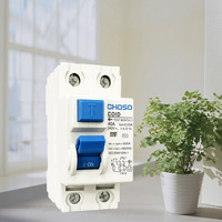32A CHOSO RCBO RCCB COID-63/32A 2P Haushalts-Fehlerstromschutzschalter Verteilerdose PA66 Material 240V 4,5kA Abschaltleistung LSIG
