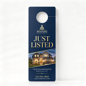 Impresión de Colgadores de Puerta Personalizados al por Mayor para Flyers de Marketing Inmobiliario, Publicidad Promocional en Vecinados Inmobiliarios - Product Image 2