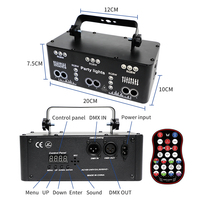 Projecteur de scène à 21 lentilles DMX pour DJ, lumières de fête activées par le son, laser DJ pour discothèque, bar, éclairage de fête de Noël