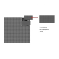 Panel de Módulo LED SMD para Exteriores de 5 mm de Paso de Píxeles, 320x160 mm, con Brillo de 5000 cd, CMS Basado en la Nube, RDM para Pantallas Publicitarias