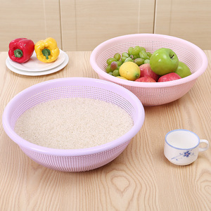 <b>Plastic</b> Rice <b>Colander</b> Medium Size Perforated Basket For Kitchen Use - Product Image 1
