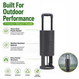 Trappola a tunnel solida efficace <span class=keywords><strong>per</strong></span> topi, umana, in plastica ABS ecologica, repellente <span class=keywords><strong>per</strong></span> topi, riutilizzabile <span class=keywords><strong>per</strong></span> tutte le stagioni, trappola a scatto <span class=keywords><strong>per</strong></span> roditori - Product Image 6