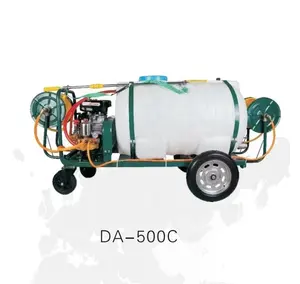 agricultural farm 500L tank Cart type 6.5HP gasoline engine high-pressure power pump sprayer machine