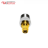 Connecteur coaxial RF haute performance à prix d'usine, adaptateur coaxial UHF SO239 femelle vers SMA mâle plaqué or