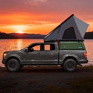Factory New Design Roof <b>Tent</b> Hard Aluminum Triangle Outdoor Automatic SUV Camping 4x4 Offroad Car Roof <b>Tent</b> - Product Image 4