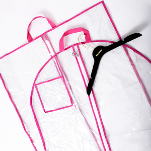 Vestido <span class=keywords><strong>de</strong></span> Novia Lavable con Logotipo Personalizado, Cubierta Transparente <span class=keywords><strong>de</strong></span> Pvc con Cremallera Colgante, Traje, Bolsa <span class=keywords><strong>de</strong></span> Ropa <span class=keywords><strong>Rosa</strong></span> - Product Image 3