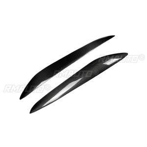 1 paire de couvre-phares en fibre de carbone véritable pour Mazda 3 2010 2011 2012 2013 M3 Accessoires de voiture - Product Image 3