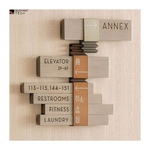 BUOYANT Logo Metal Home <b>Light</b> Signage Luxury Hotel Room Led House Numbers <b>Sign</b> - Product Image 1