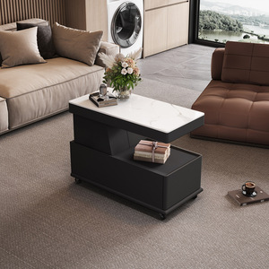 2025 đa chức năng xoay bàn cà phê bên di chuyển thông minh tủ phòng khách hộ gia đình ánh sáng sang trọng thông minh Bàn Cạnh Giường ngủ - Product Image 6