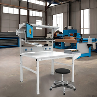 Bodur Table d'emballage industrielle en acier laminé à froid haute résistance Établi d'emballage à charge lourde W1200xD940mm Garantie de 2 ans pour