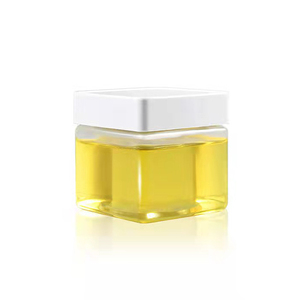 Hot Sale Transparent Square PET Bottles for Food Storage Vitamins Supplement Cosmetic Plastic Container Jar