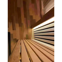 Sauna à bois extérieur | Maison mobile de conteneur de sauna en bois massif