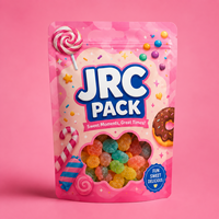 Sachets refermables personnalisés avec logo imprimé, anti-odeur, en Mylar, avec fermeture éclair, en aluminium scellé, à l'épreuve des enfants, pour l'emballage alimentaire (sushi, lait, bonbons)