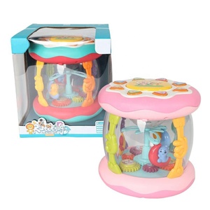 Jacko Toys Vert et Rose Couleur Mixte Rotation Éducative Musique Tambour Modèle Jouets pour Enfants - Product Image 1