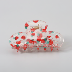 Tending moda artigli per capelli 5cm di cristallo acrilico in rilievo in metallo accessori per ragazze bambini vendita calda all'ingrosso con materiale di perle - Product Image 1