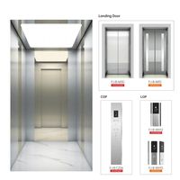 Ascenseur pour passagers en acier inoxydable FUJI sur mesure, villas modernes, ascenseur pour maison, ouverture avant et arrière, deux côtés, pour passagers