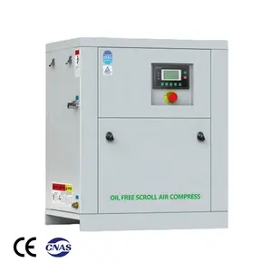 Customizable New 2.2KW 220V/380V 50Hz Oil-Free Scroll Air Compressor 0.8MPa 5L Tank and Polymer Membrane Drying Air Compressor