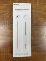 Headphone 3.5mm dengan mikrofon, headphone Stereo kabel untuk ponsel