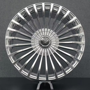 Ruedas forjadas de coche de pasajeros con diseño de malla de radios múltiples 22*9,5 22*11 pulgadas ruedas de coche de carreras de aleación forjada 5x112 para Mercedes BENZ - Product Image 6