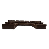 Mobilier d'intérieur de luxe, à la mode, confortable, intérieur en forme de U, canapé de salon, canapé sectionnel, canapé modulaire en tissu