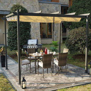 <span class=keywords><strong>2</strong></span>-20% de descuento China Gazebo Factory Modern Garden Building Gazebo Aluminio Retráctil Bioclimática Pérgola 3x3m - Product Image 1
