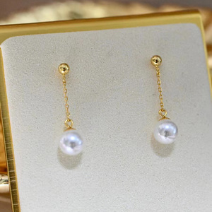 Accessoires en argent S925 pour la création de bijoux, perles rondes de 8 à 12 mm et boucles d'oreilles à souffler avec clous d'oreille, ensemble d'accessoires de bijouterie 21861 - Product Image 1