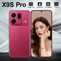 Téléphone portable X9S Pro 5G 16 Go + 1 To, écran LCD HD 7,3 pouces 144 Hz, batterie 8000 mAh, processeur Deca Core, Android 15, appareil photo 108 MP, OTG, double SIM, version globale