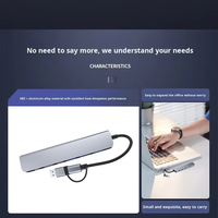 Nouveautés : Station d'accueil USB-C 7-en-1 en alliage avec concentrateur multi-ports pour ordinateur