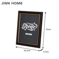 Jinn Home - Marco de Fotos Vertical Cuadrado de Madera de Roble Ligero, Diseño Moderno Hecho a Mano, Personalizado con Grabado Láser