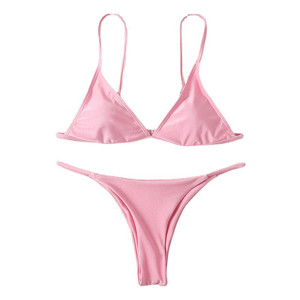 <span class=keywords><strong>Bikini</strong></span> brasileño con Tanga para mujer, de 4 colores traje de baño, Sexy, 2021 - Product Image 4