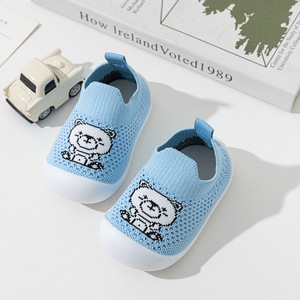 <span class=keywords><strong>Chaussons</strong></span> tricotés pour bébé, premiers pas, motif ours, semelle <span class=keywords><strong>souple</strong></span>, maille respirante, pantoufles pour nourrissons, vente en gros, prix d'usine, commande en gros - Product Image 3