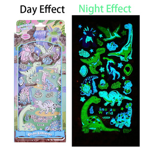 Custom Waterproof Glow in Dark Kids Kawaii Holiady Star <strong>Letter</strong> Phone <strong>Sheet</strong> Printing 3d Puffy <strong>Stickers</strong> - Product Image 2