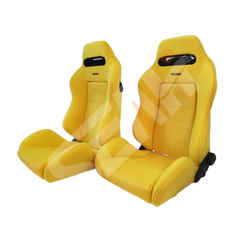 SEAHI Yellow RECARO Bucket racing seat Universal Adjustable Car Racing Seat with Slider