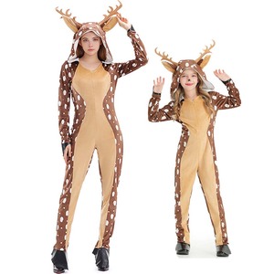 Costume <span class=keywords><strong>de</strong></span> photographie pour fête <span class=keywords><strong>de</strong></span> Noël en famille, combinaison d'animal <span class=keywords><strong>cerf</strong></span> brun pour enfants KCFC-035 - Product Image 2
