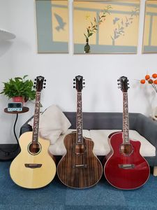 Torero D-4013 prix de gros 40 pouces de haut brillant ABS écrou palissandre touche fermée Machine tête <span class=keywords><strong>guitare</strong></span> acoustique - Product Image 2