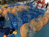 Boule zorbing de l'eau gonflable transparente de PVC pour l'adulte, boule gonflable de zorb