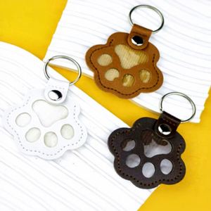 Supplier PU Leather Paw Print <b>Pet</b> Hair Storage Keychain, Heartfelt Novelty <b>Present</b> for Cat Dog Owners, <b>Pet</b> Loss Condolence Gift - Product Image 1